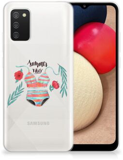 B2Ctelecom TPU Siliconen Hoesje Samsung M02s | Samsung Galaxy A02s Telefoon Hoesje Boho Summer