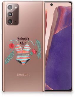 B2Ctelecom TPU Siliconen Hoesje Samsung Note 20 Telefoon Hoesje Boho Summer