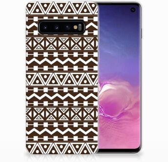 B2Ctelecom TPU Siliconen Hoesje Samsung S10 Aztec Brown