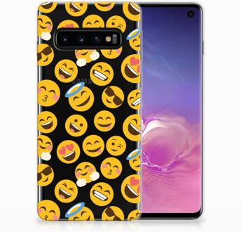 B2Ctelecom TPU Siliconen Hoesje Samsung S10 Design Emoji