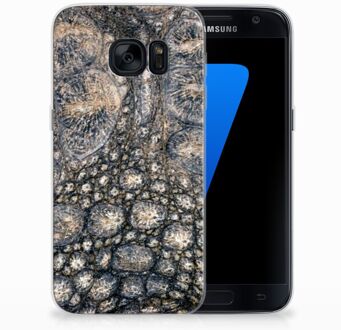 B2Ctelecom TPU Siliconen Hoesje Samsung S7 Krokodillenprint