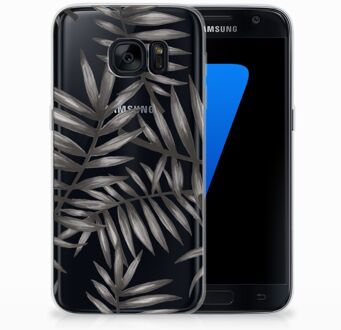 B2Ctelecom TPU Siliconen Hoesje Samsung S7 Leaves Grey