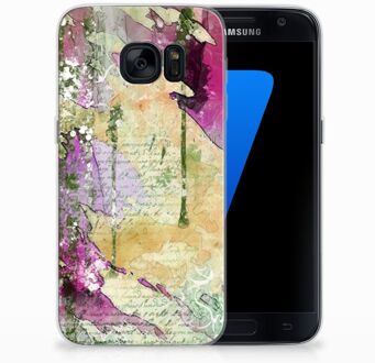 B2Ctelecom TPU Siliconen Hoesje Samsung S7 Letter Painting