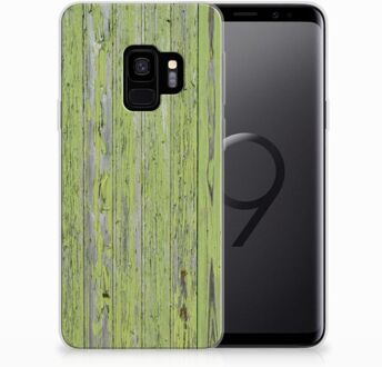 B2Ctelecom TPU Siliconen Hoesje Samsung S9 Green Wood