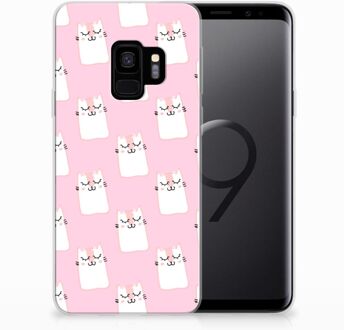 B2Ctelecom TPU Siliconen Hoesje Samsung S9 Sleeping Cats