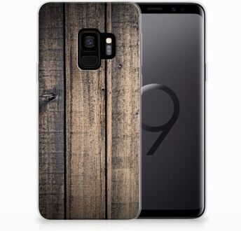 B2Ctelecom TPU Siliconen Hoesje Steigerhout Samsung Galaxy S9