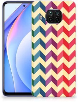 B2Ctelecom TPU Siliconen Hoesje Xiaomi Mi 10T Lite Doorzichtig Hoesje Zigzag Color