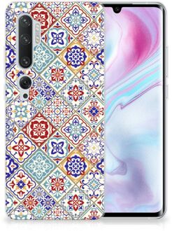 B2Ctelecom TPU Siliconen Hoesje Xiaomi Mi Note 10 Pro Tiles Color