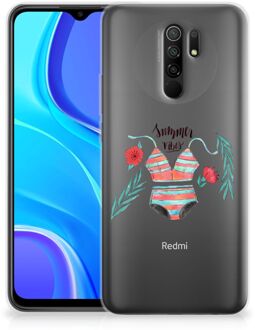 B2Ctelecom TPU Siliconen Hoesje Xiaomi Redmi 9 Telefoon Hoesje Boho Summer