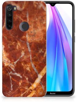 B2Ctelecom TPU Siliconen Hoesje Xiaomi Redmi Note 8T Marmer Bruin