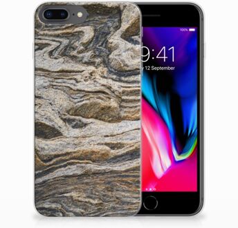 B2Ctelecom TPU Siliconen iPhone 8 Plus | 7 Plus Backcase Hoesje Design Steen