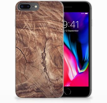 B2Ctelecom TPU Siliconen iPhone 8 Plus | 7 Plus Backcase Hoesje Design Tree Trunk