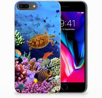 B2Ctelecom TPU Siliconen iPhone 8 Plus | 7 Plus Backcase Hoesje Design Vissen