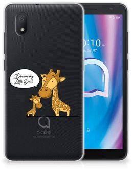 B2Ctelecom Trendy Telefoonhoesjes Alcatel 1B (2020) Smartphone Hoesje Doorzichtig Giraffe