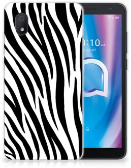 B2Ctelecom Trendy Telefoonhoesjes Alcatel 1B (2020) Smartphone hoesje Zebra