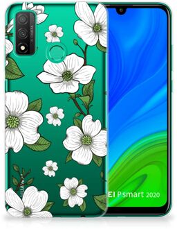 B2Ctelecom Trendy Telefoonhoesjes Huawei P Smart 2020 Smartphone hoesje Dogwood Flowers