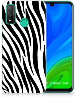 B2Ctelecom Trendy Telefoonhoesjes Huawei P Smart 2020 Smartphone hoesje Zebra