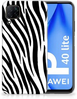 B2Ctelecom Trendy Telefoonhoesjes Huawei P40 Lite Smartphone hoesje Zebra