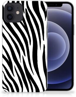 B2Ctelecom Trendy Telefoonhoesjes iPhone 12 | 12 Pro (6.1") Smartphone hoesje Zebra