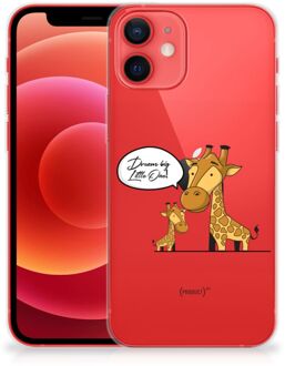 B2Ctelecom Trendy Telefoonhoesjes iPhone 12 Mini Smartphone Hoesje Doorzichtig Giraffe