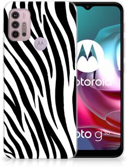 B2Ctelecom Trendy Telefoonhoesjes Motorola Moto G30 | G10 Smartphone hoesje Zebra