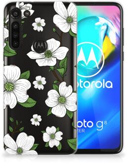 B2Ctelecom Trendy Telefoonhoesjes Motorola Moto G8 Power Smartphone hoesje Dogwood Flowers