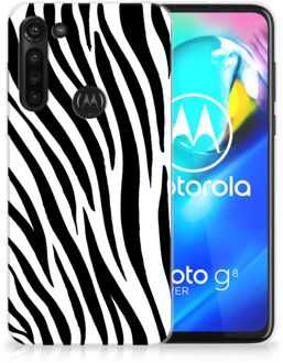 B2Ctelecom Trendy Telefoonhoesjes Motorola Moto G8 Power Smartphone hoesje Zebra