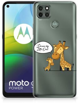 B2Ctelecom Trendy Telefoonhoesjes Motorola Moto G9 Power Smartphone Hoesje Doorzichtig Giraffe