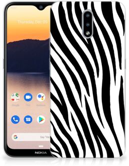 B2Ctelecom Trendy Telefoonhoesjes Nokia 2.3 Smartphone hoesje Zebra