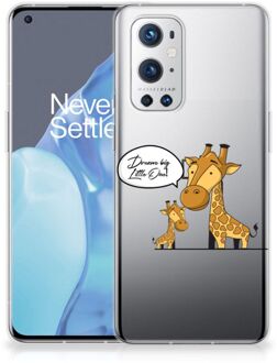 B2Ctelecom Trendy Telefoonhoesjes OnePlus 9 Pro Smartphone Hoesje Doorzichtig Giraffe