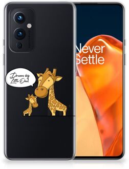 B2Ctelecom Trendy Telefoonhoesjes OnePlus 9 Smartphone Hoesje Doorzichtig Giraffe