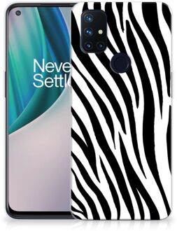 B2Ctelecom Trendy Telefoonhoesjes OnePlus Nord N10 5G Smartphone hoesje Zebra