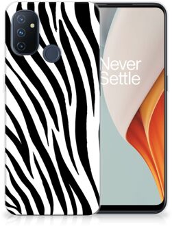 B2Ctelecom Trendy Telefoonhoesjes OnePlus Nord N100 Smartphone hoesje Zebra