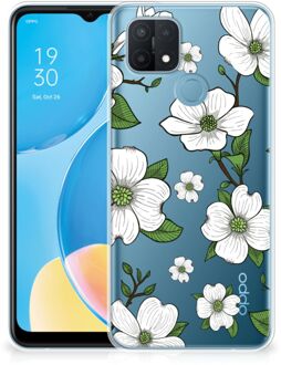 B2Ctelecom Trendy Telefoonhoesjes OPPO A15 Smartphone hoesje Dogwood Flowers