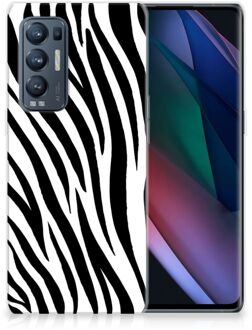 B2Ctelecom Trendy Telefoonhoesjes OPPO Find X3 Neo Smartphone hoesje Zebra