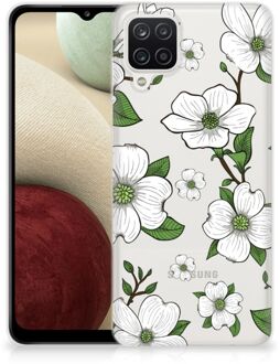 B2Ctelecom Trendy Telefoonhoesjes Samsung Galaxy A12 Smartphone hoesje Dogwood Flowers