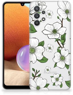 B2Ctelecom Trendy Telefoonhoesjes Samsung Galaxy A32 4G Smartphone hoesje Dogwood Flowers