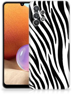 B2Ctelecom Trendy Telefoonhoesjes Samsung Galaxy A32 4G Smartphone hoesje Zebra