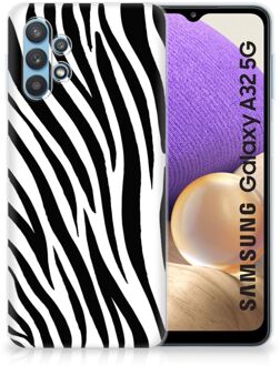 B2Ctelecom Trendy Telefoonhoesjes Samsung Galaxy A32 5G Smartphone hoesje Zebra