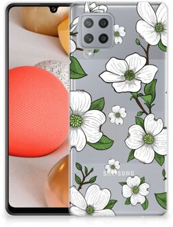 B2Ctelecom Trendy Telefoonhoesjes Samsung Galaxy A42 Smartphone hoesje Dogwood Flowers