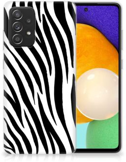 B2Ctelecom Trendy Telefoonhoesjes Samsung Galaxy A52 (5G/4G) Smartphone hoesje Zebra