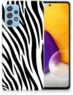 B2Ctelecom Trendy Telefoonhoesjes Samsung Galaxy A72 Smartphone hoesje Zebra