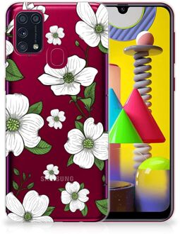 B2Ctelecom Trendy Telefoonhoesjes Samsung Galaxy M31 Smartphone hoesje Dogwood Flowers