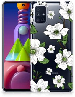 B2Ctelecom Trendy Telefoonhoesjes Samsung Galaxy M51 Smartphone hoesje Dogwood Flowers