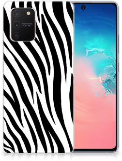 B2Ctelecom Trendy Telefoonhoesjes Samsung Galaxy S10 Lite Smartphone hoesje Zebra