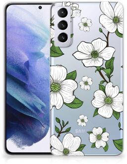 B2Ctelecom Trendy Telefoonhoesjes Samsung Galaxy S21 Plus Smartphone hoesje Dogwood Flowers