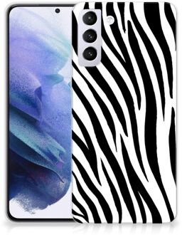 B2Ctelecom Trendy Telefoonhoesjes Samsung Galaxy S21 Plus Smartphone hoesje Zebra