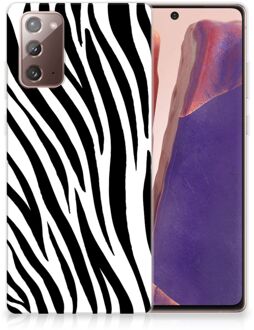 B2Ctelecom Trendy Telefoonhoesjes Samsung Note 20 Smartphone hoesje Zebra