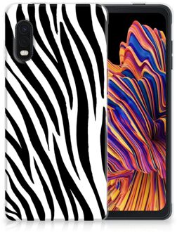 B2Ctelecom Trendy Telefoonhoesjes Samsung Xcover Pro Smartphone hoesje Zebra