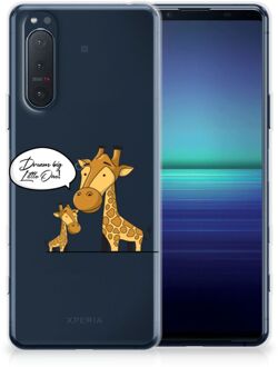 B2Ctelecom Trendy Telefoonhoesjes Sony Xperia 5II Smartphone Hoesje Doorzichtig Giraffe